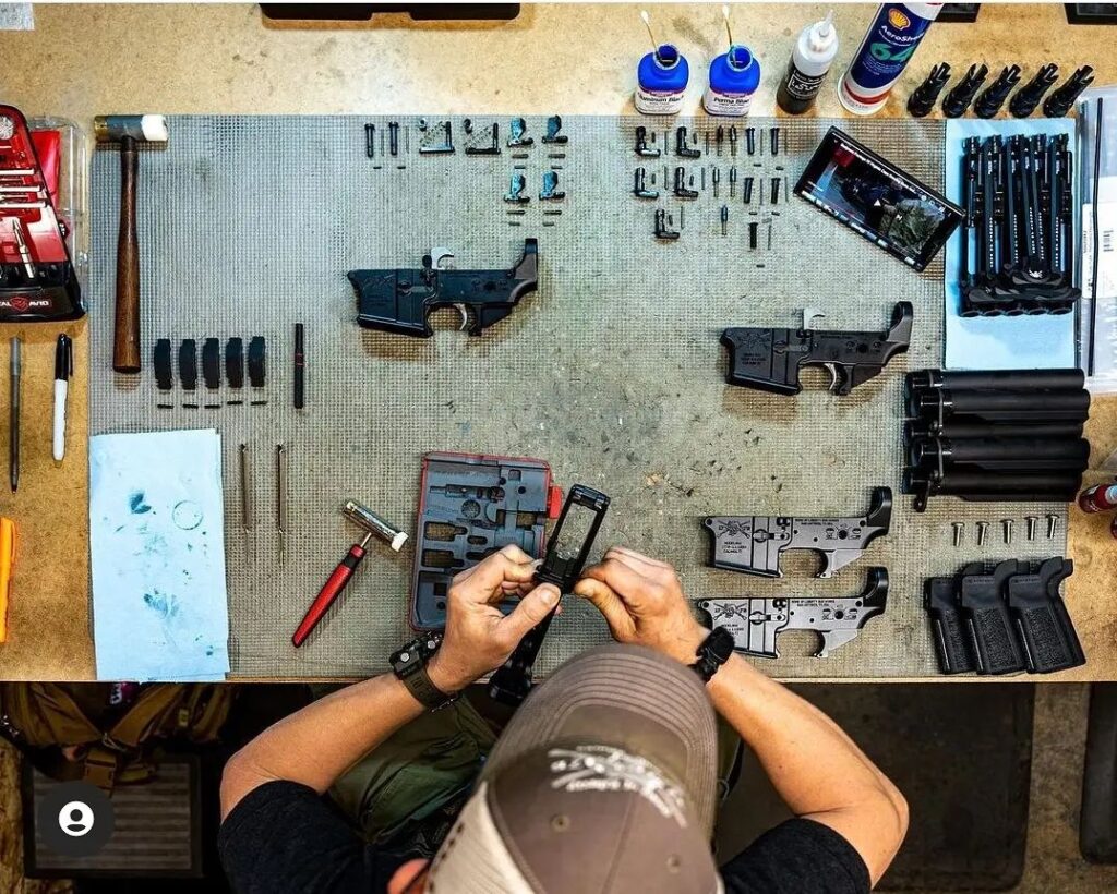 Sons of Liberty Gun Works armorer going through the meticulous assembly procedures SOLGW proscribes.